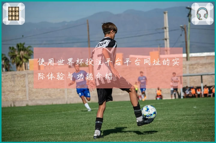 使用世界杯投注平台平台网址的实际体验与功能介绍