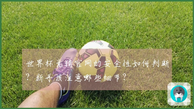 世界杯竞猜官网的安全性如何判断？新手该注意哪些细节？